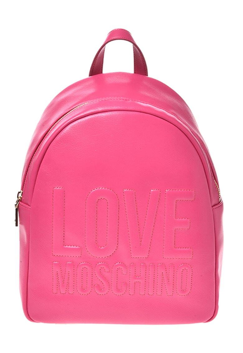 Love Moschino Rucsac de piele ecologica cu logo in relief - Pled.ro