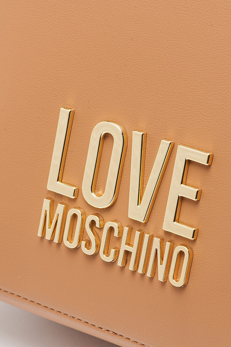 Love Moschino Rucsac de piele ecologica cu logo metalic - Pled.ro