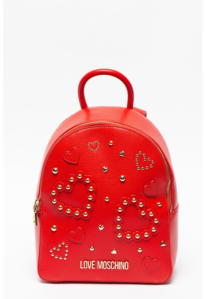 Love Moschino Rucsac de piele ecologica cu nituri - Pled.ro