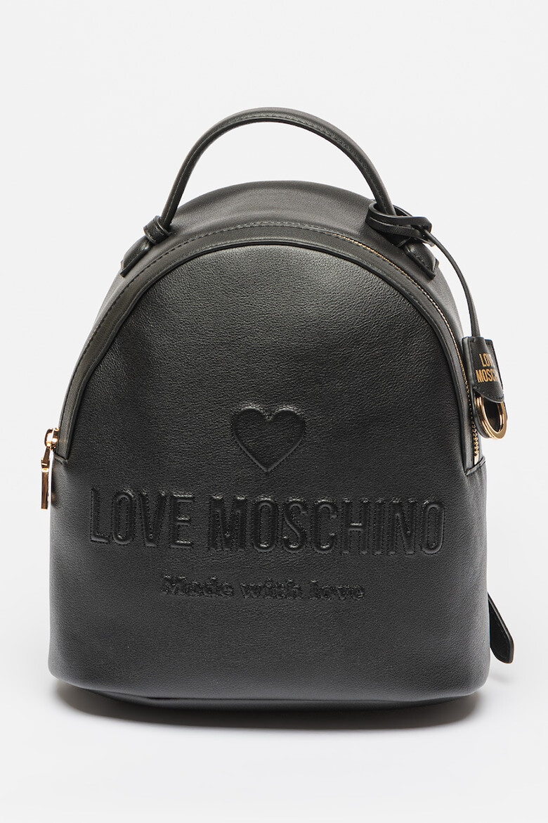 Love Moschino Rucsac de piele si piele ecologica cu logo - Pled.ro