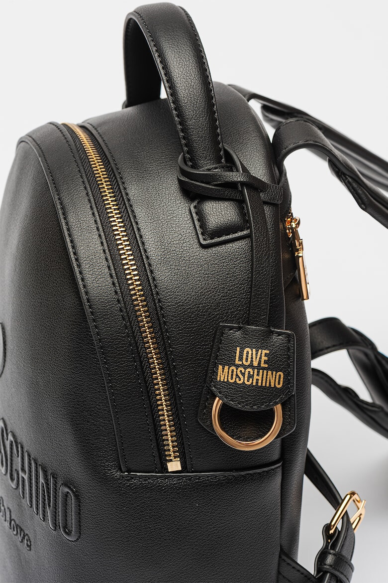 Love Moschino Rucsac de piele si piele ecologica cu logo - Pled.ro