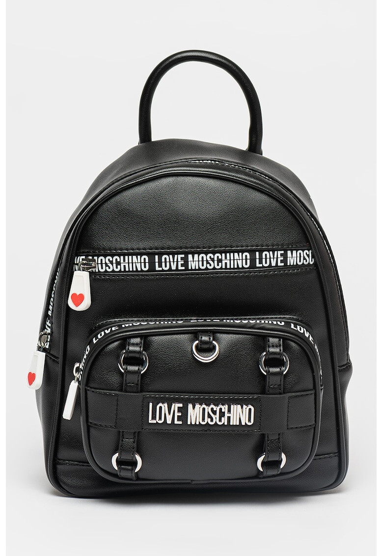 Love Moschino Rucsac din piele ecologica cu aplicatie logo metalica - Pled.ro