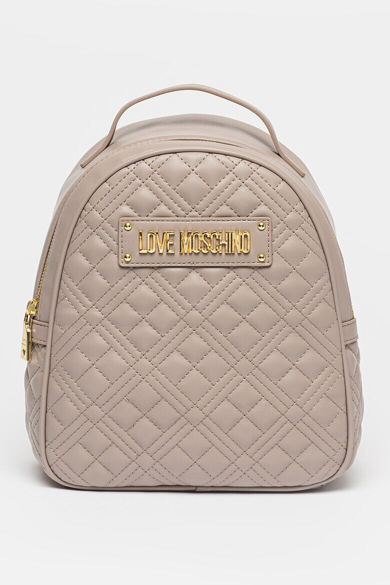 Love Moschino Rucsac din piele ecologica cu garnituri cusute - Pled.ro