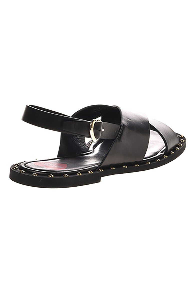 Love Moschino Sandale de piele cu catarama - Pled.ro