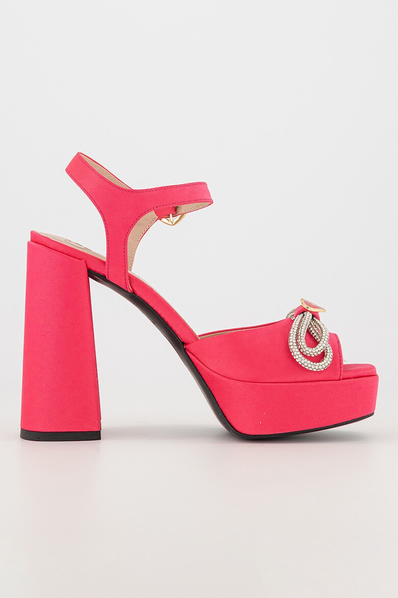 Love Moschino Sandale de piele cu detaliu de lant - Pled.ro