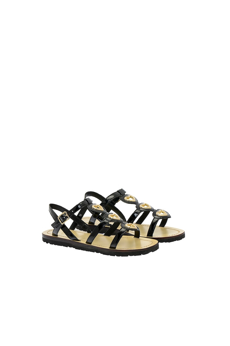 Love Moschino Sandale de piele ecologica cu barete multiple - Pled.ro