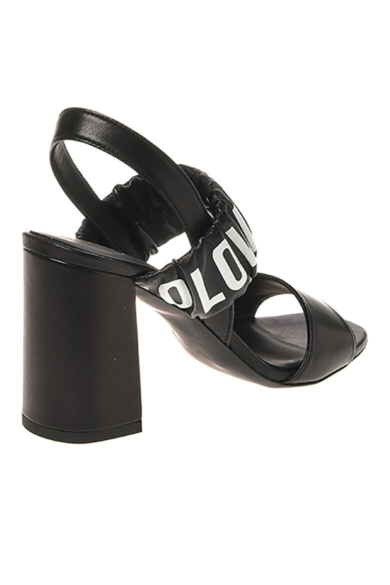 Love Moschino Sandale din piele cu bareta cu logo - Pled.ro