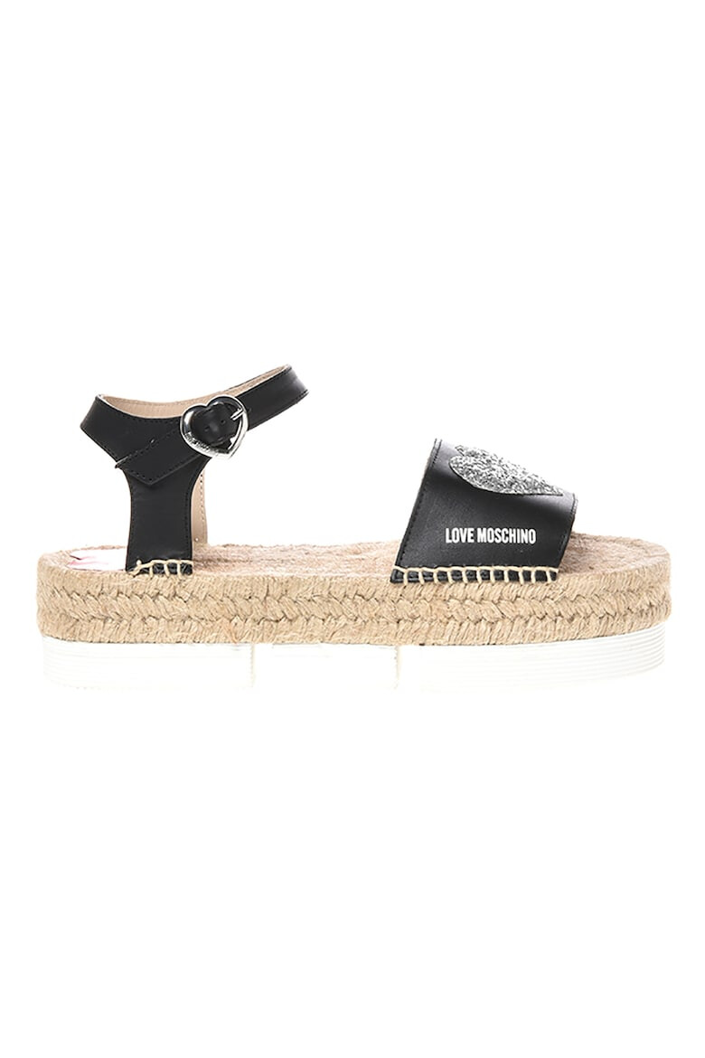 Love Moschino Sandale flatform din piele - Pled.ro