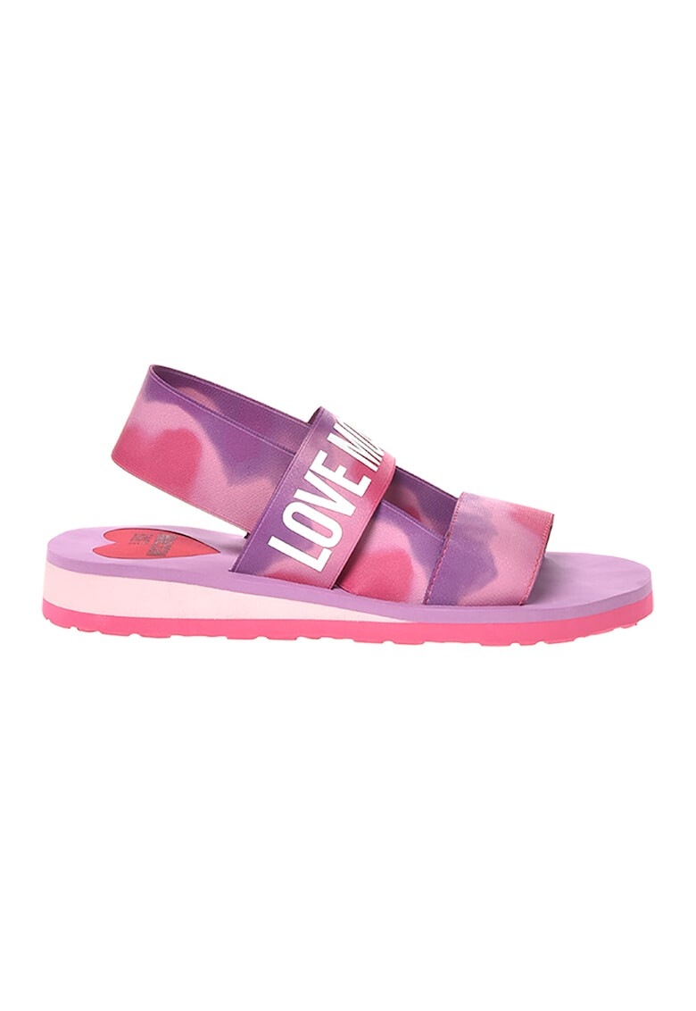 Love Moschino Sandale slingback cu model tie-dye - Pled.ro