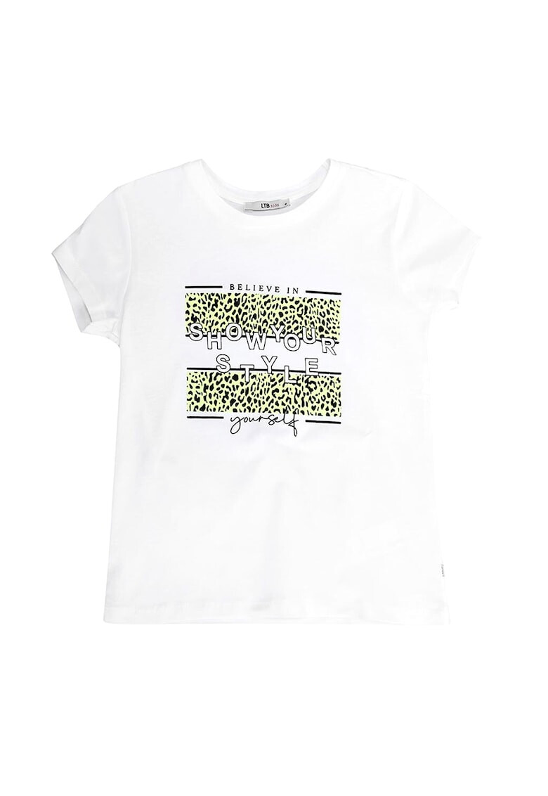 LTB Tricou cu text si animal print Lofiza - Pled.ro