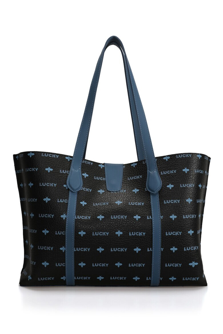 Lucky Bees Geanta shopper de piele ecologica cu model logo - Pled.ro