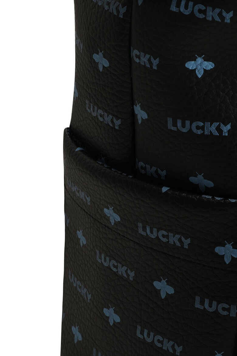 Lucky Bees Rucsac de piele ecologica cu imprimeu logo - Pled.ro