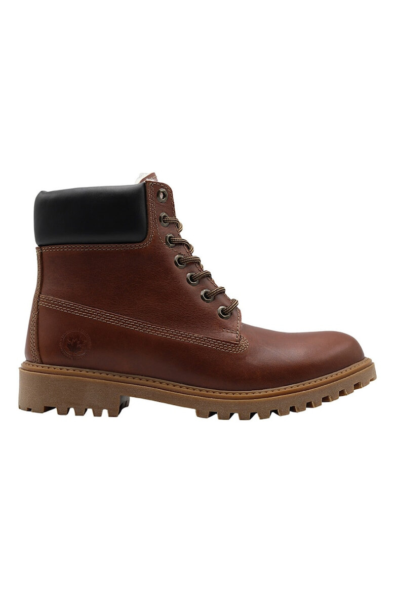 Lumberjack Bocanci de piele nabuc cu logo - Pled.ro