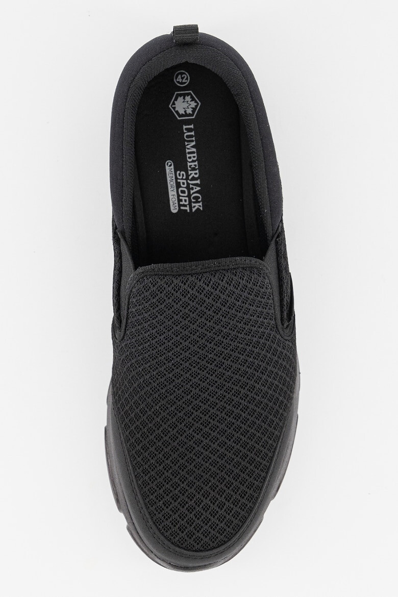 Lumberjack Pantofi slip-on de piele ecologica si material textil - Pled.ro