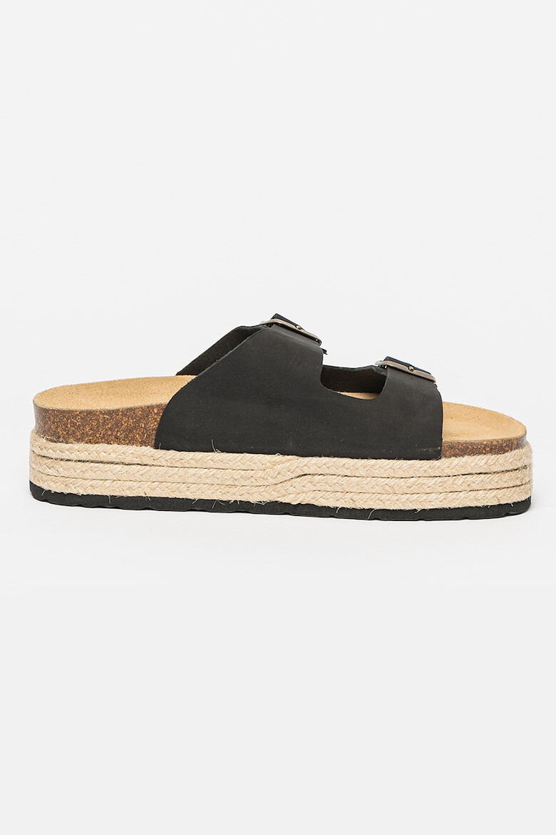 Lumberjack Papuci flatform din piele Ludmilla - Pled.ro