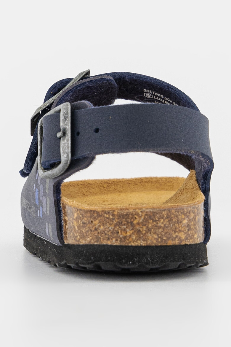 Lumberjack Sandale de piele ecologica cu logo discret - Pled.ro