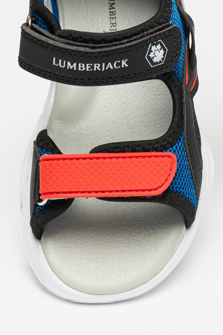 Lumberjack Sandale de piele ecologica si material textil cu velcro Rex - Pled.ro