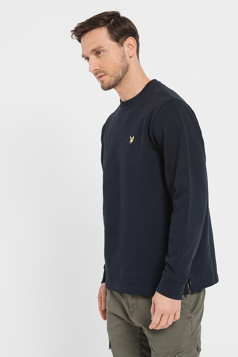 Lyle & Scott Bluza sport cu decolteu la baza gatului din bumbac - Pled.ro