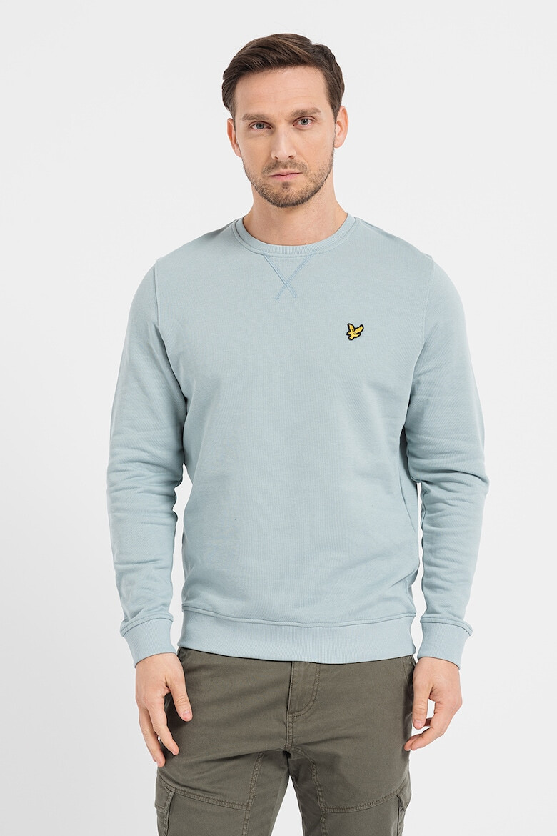 Lyle & Scott Bluza sport din bumbac cu decolteu la baza gatului - Pled.ro