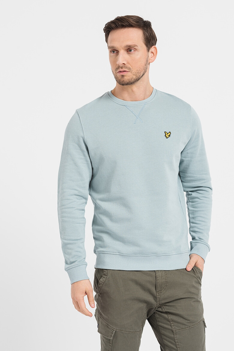 Lyle & Scott Bluza sport din bumbac cu decolteu la baza gatului - Pled.ro