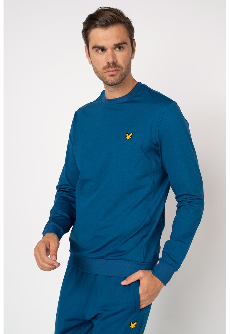 Lyle & Scott Bluza sport din material ce nu retine umezeala cu decolteu la baza gatului - Pled.ro