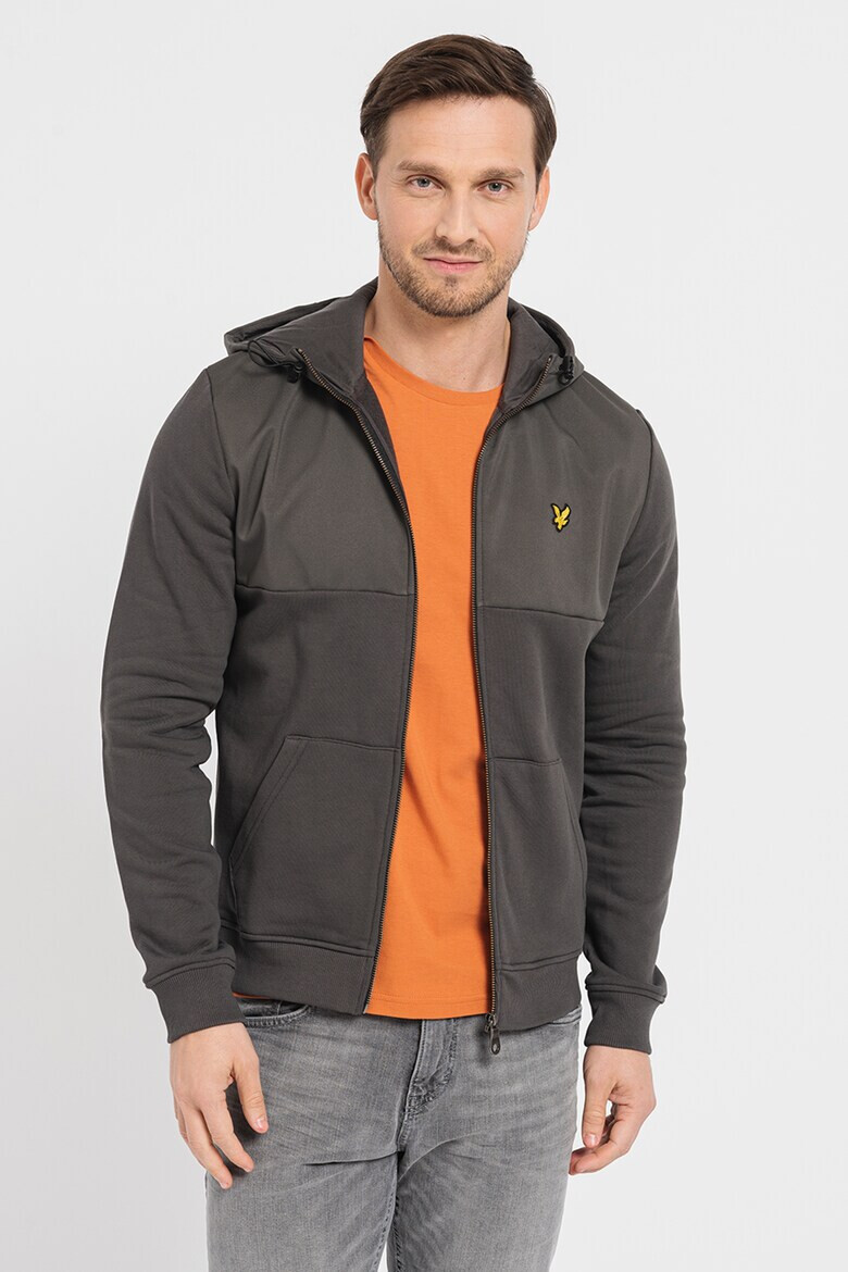 Lyle & Scott Hanorac cu fermoar si buzunare oblice - Pled.ro