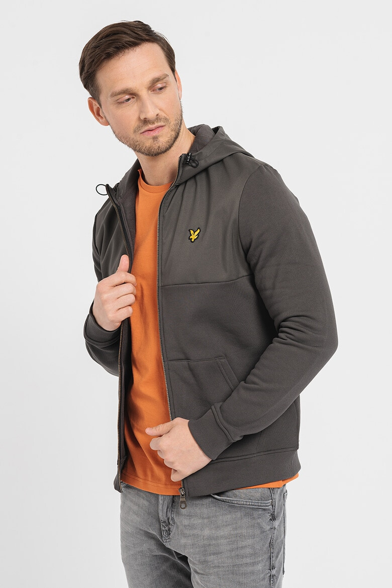 Lyle & Scott Hanorac cu fermoar si buzunare oblice - Pled.ro