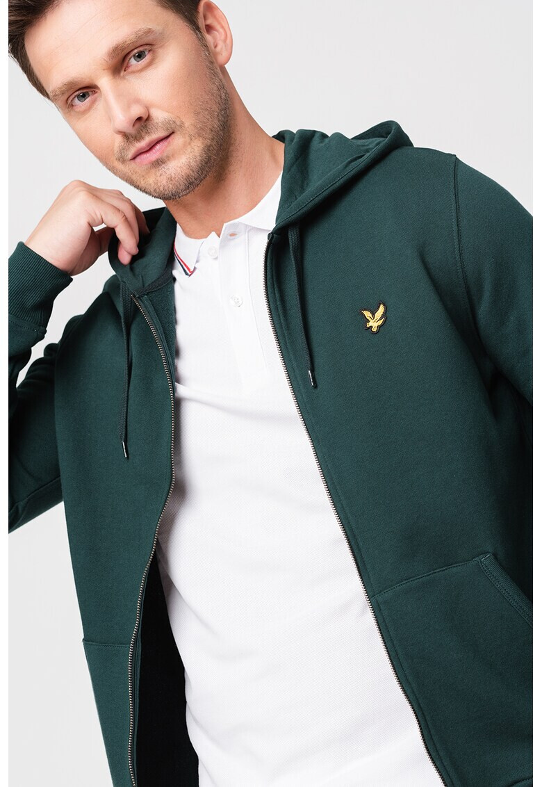 Lyle & Scott Hanorac de bumbac organic cu fermoar - Pled.ro