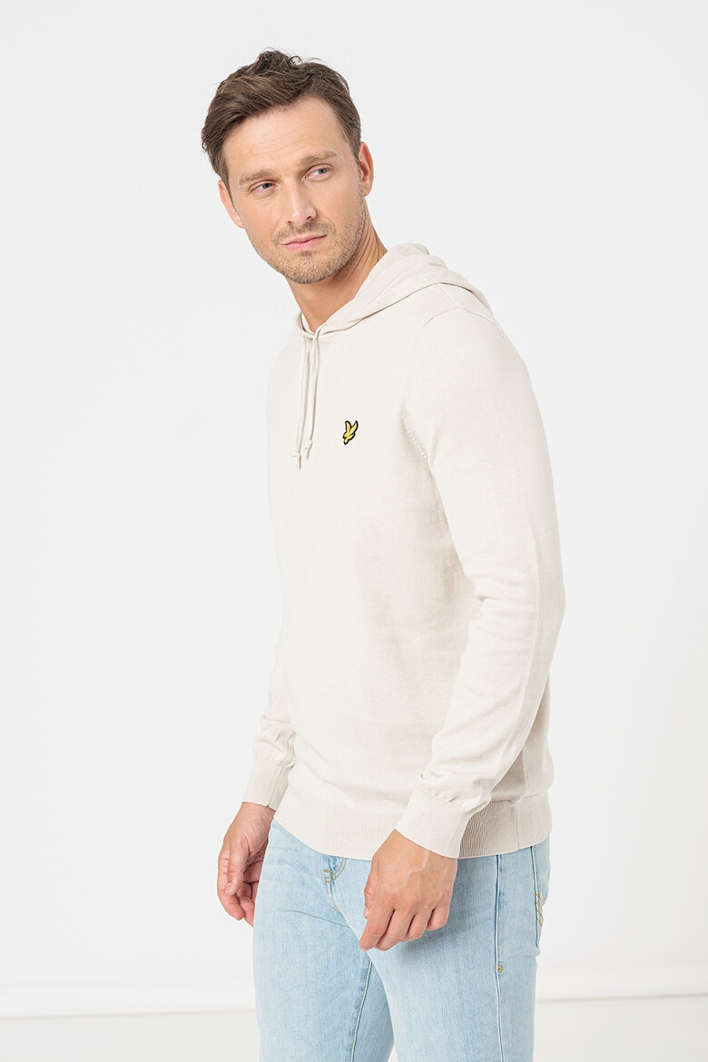 Lyle & Scott Hanorac tricotat fin cu detaliu logo - Pled.ro