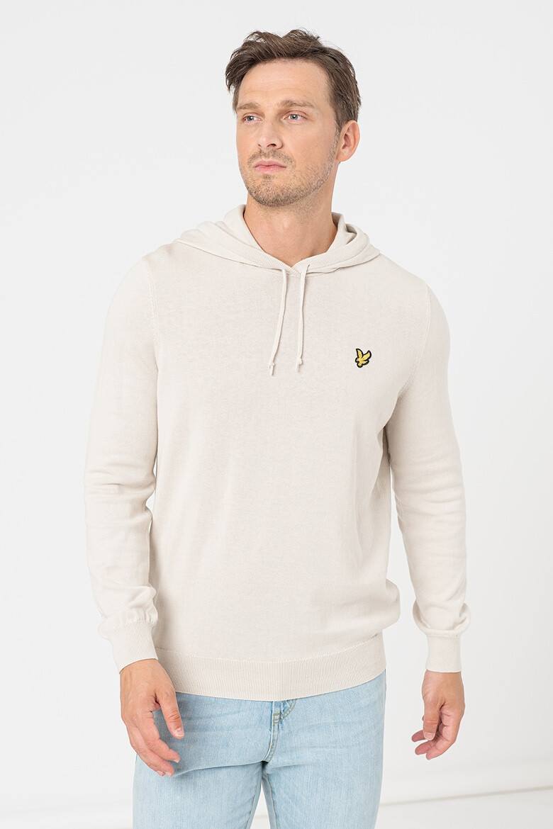 Lyle & Scott Hanorac tricotat fin cu detaliu logo - Pled.ro