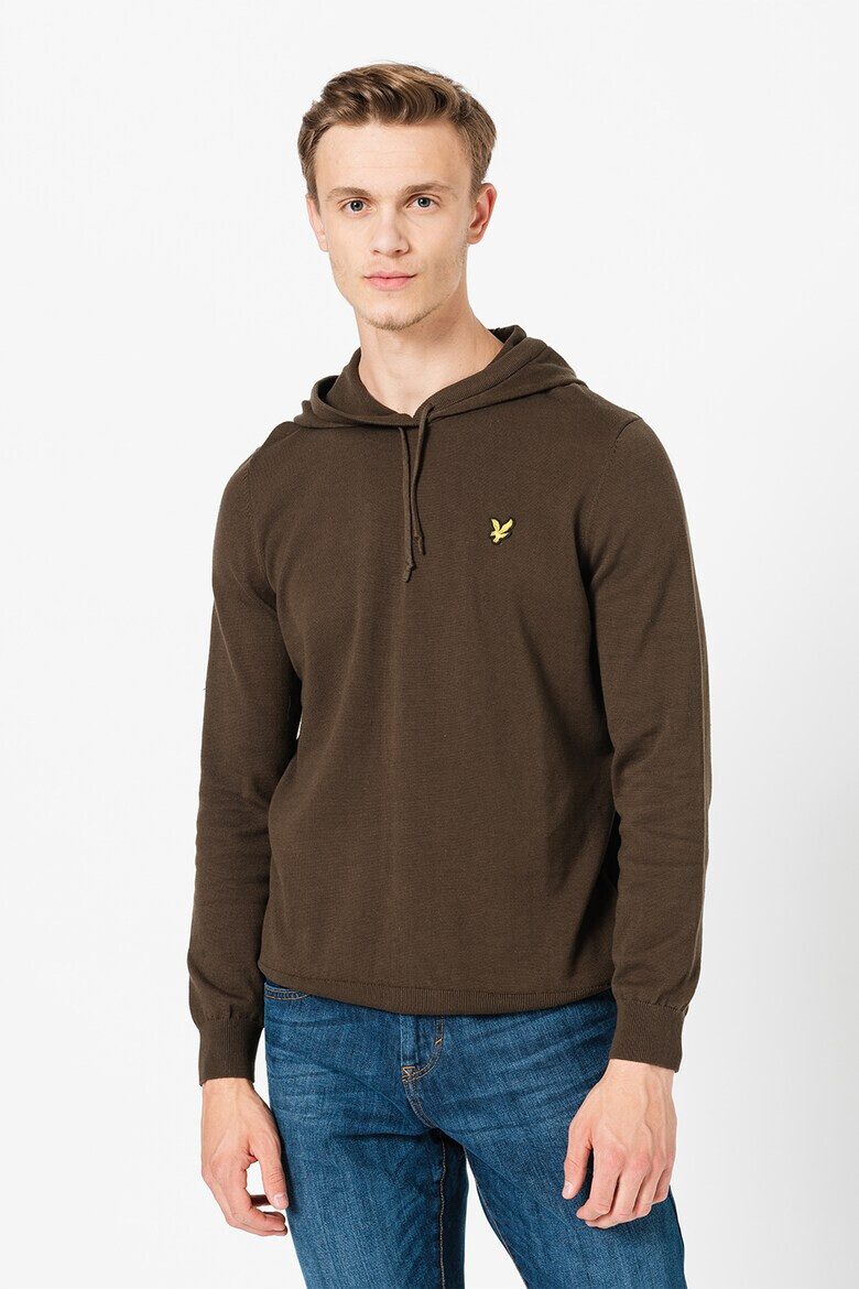 Lyle & Scott Hanorac tricotat fin cu detaliu logo - Pled.ro