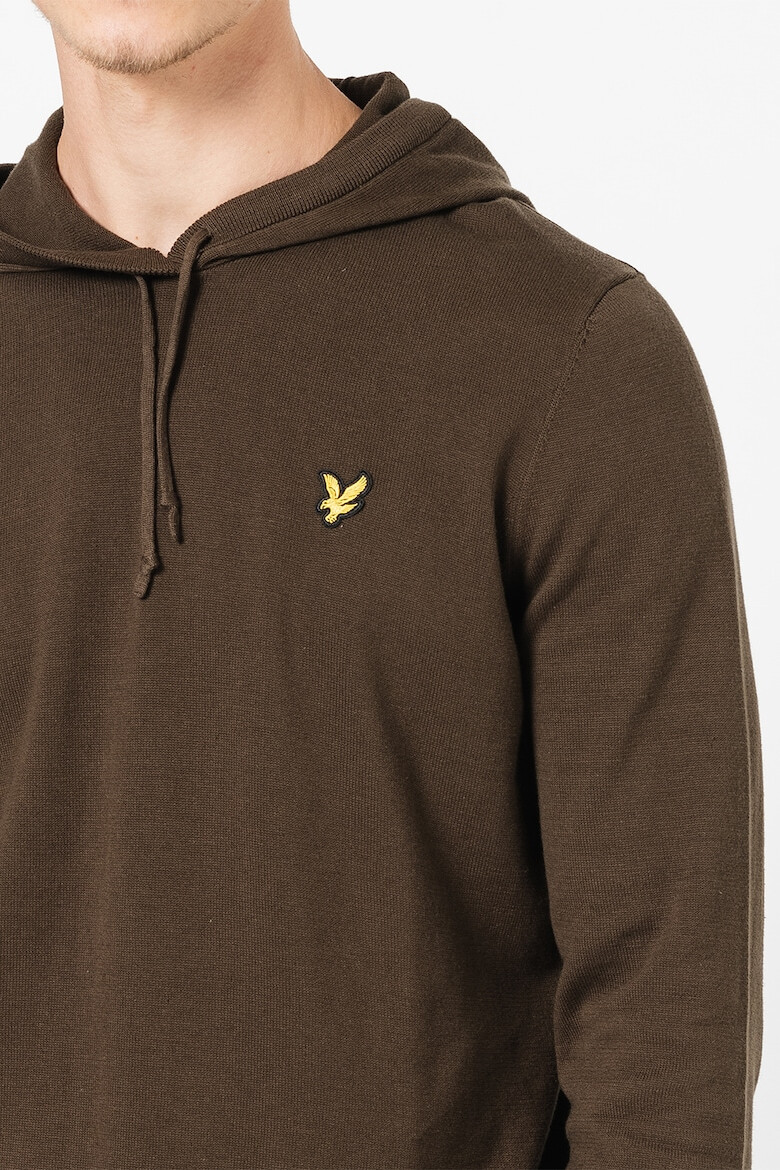 Lyle & Scott Hanorac tricotat fin cu detaliu logo - Pled.ro