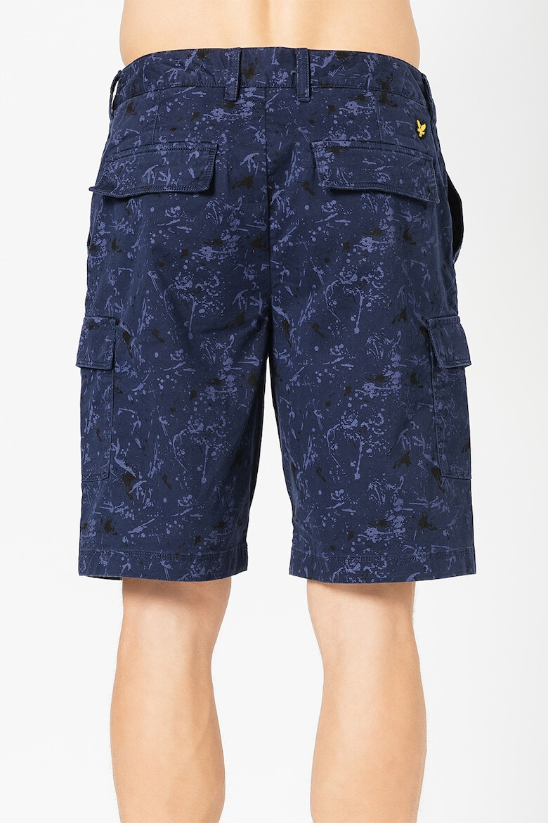 Lyle & Scott Pantaloni scurti cu model si buzunare multiple - Pled.ro