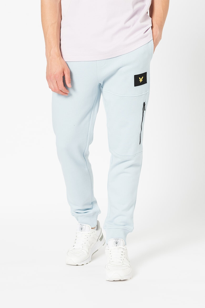 Lyle & Scott Pantaloni sport din bumbac cu aplicatie logo - Pled.ro