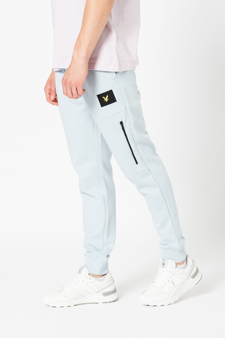 Lyle & Scott Pantaloni sport din bumbac cu aplicatie logo - Pled.ro