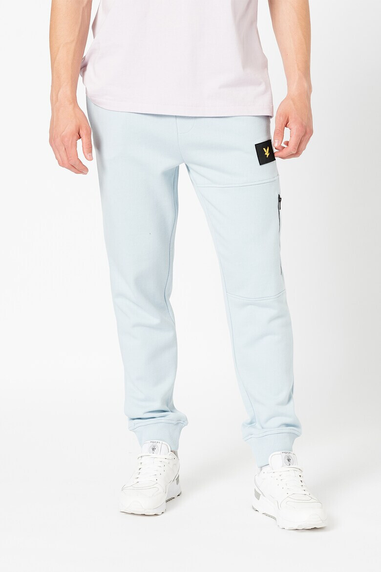 Lyle & Scott Pantaloni sport din bumbac cu aplicatie logo - Pled.ro