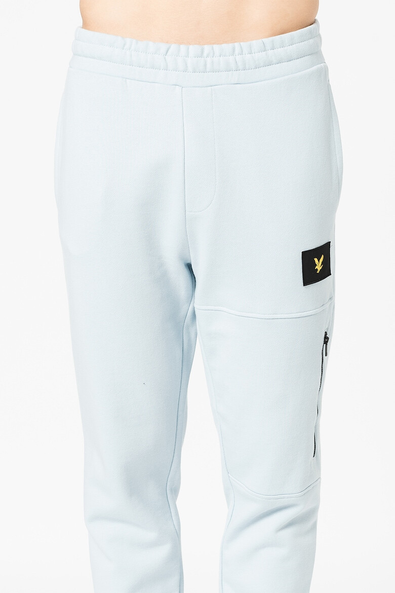 Lyle & Scott Pantaloni sport din bumbac cu aplicatie logo - Pled.ro