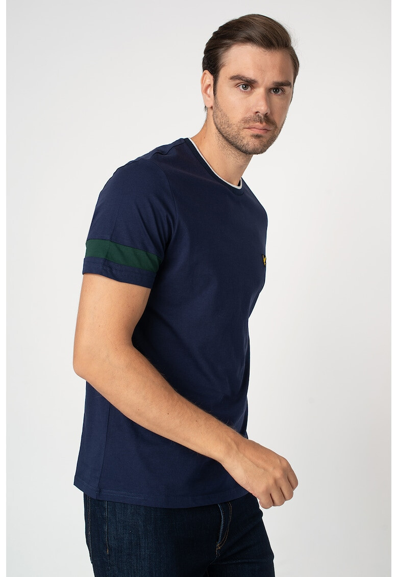 Lyle & Scott Tricou cu accente cu model in dungi - Pled.ro