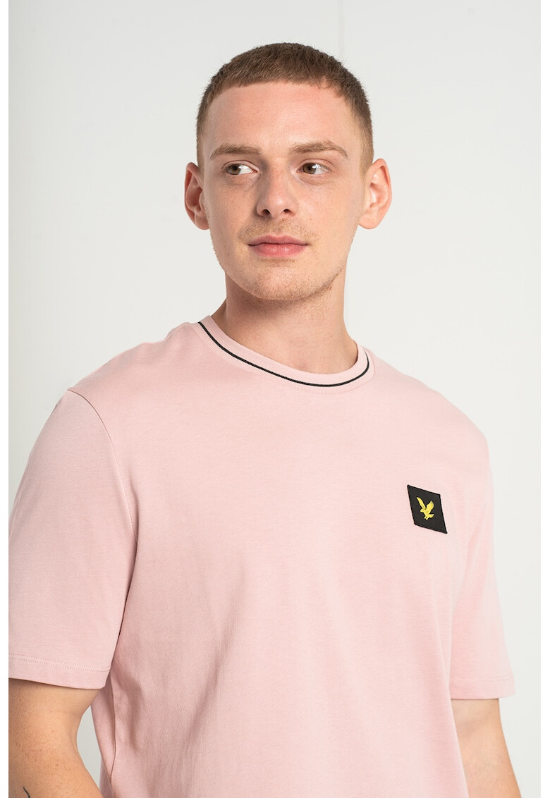 Lyle & Scott Tricou cu decolteu la baza gatului de bumbac - Pled.ro