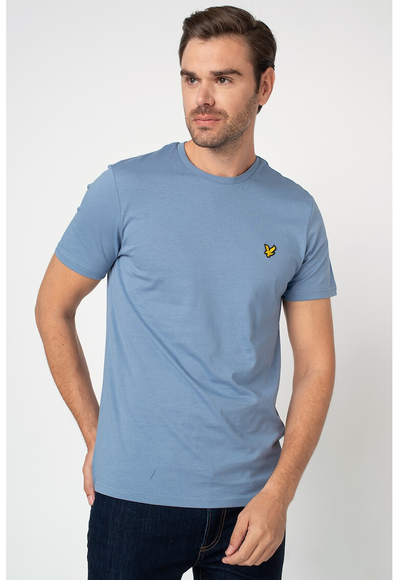 Lyle & Scott Tricou cu decolteu la baza gatului din bumbac - Pled.ro