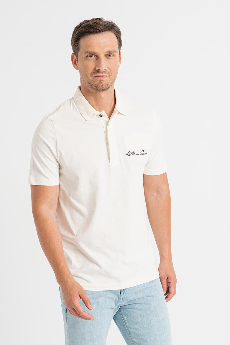 Lyle & Scott Tricou polo cu broderie logo - Pled.ro