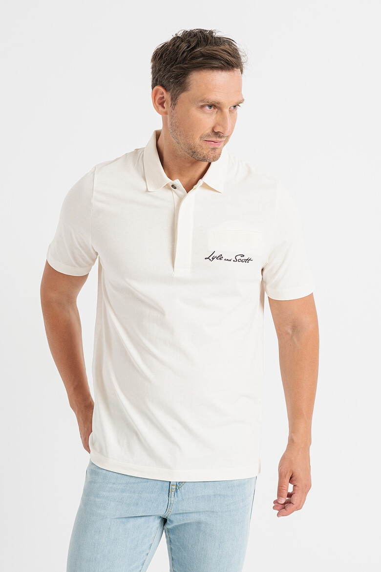 Lyle & Scott Tricou polo cu broderie logo - Pled.ro