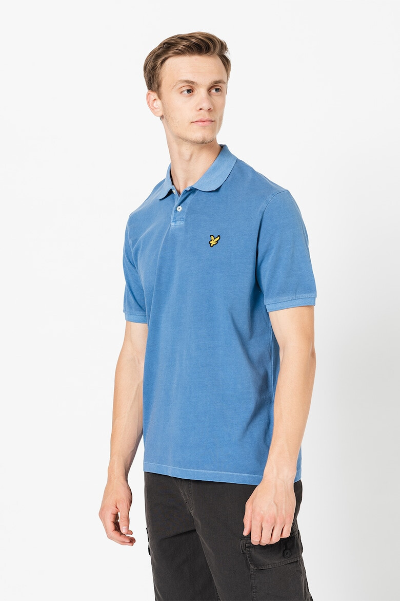 Lyle & Scott Tricou polo relaxed fit cu broderie logo discreta - Pled.ro