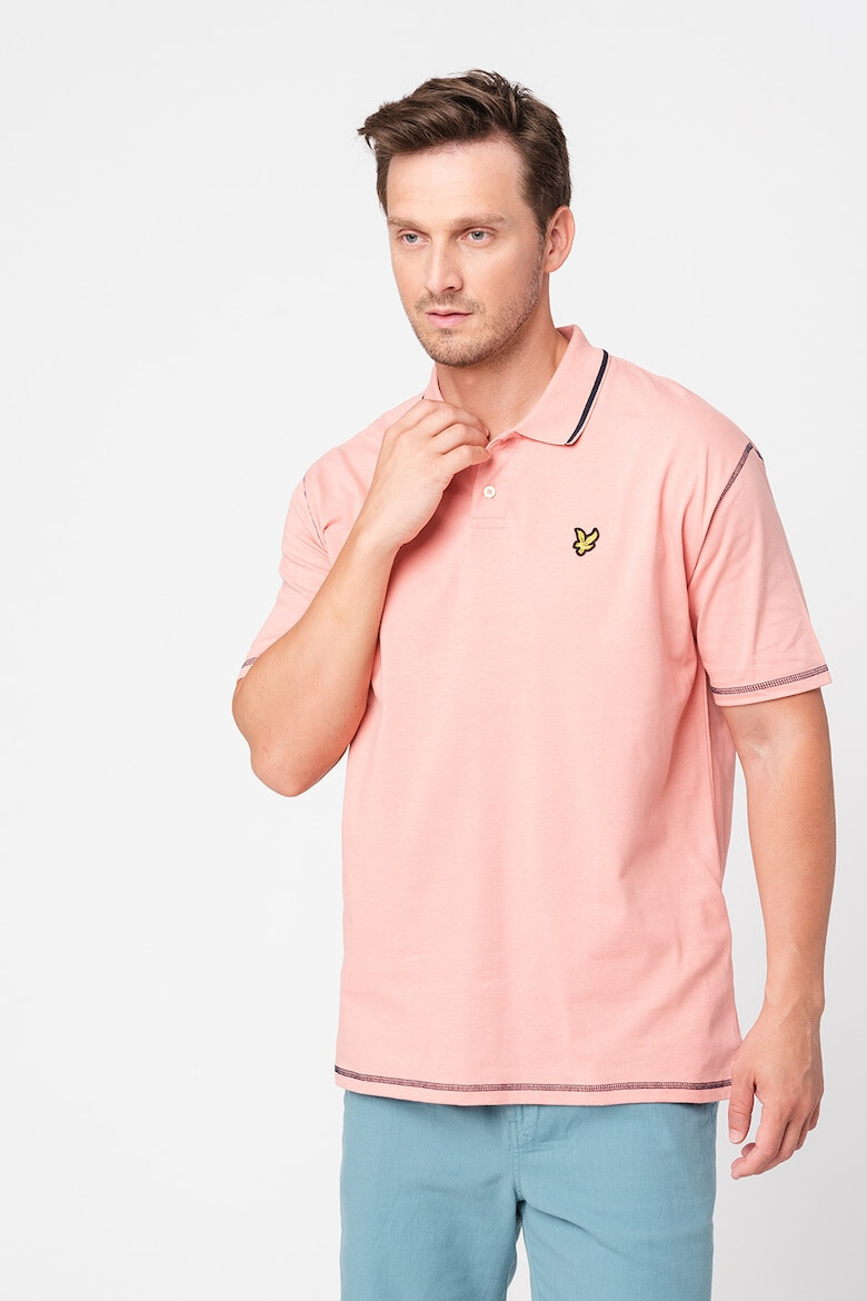 Lyle & Scott Tricou polo supradimensionat cu detaliu logo - Pled.ro