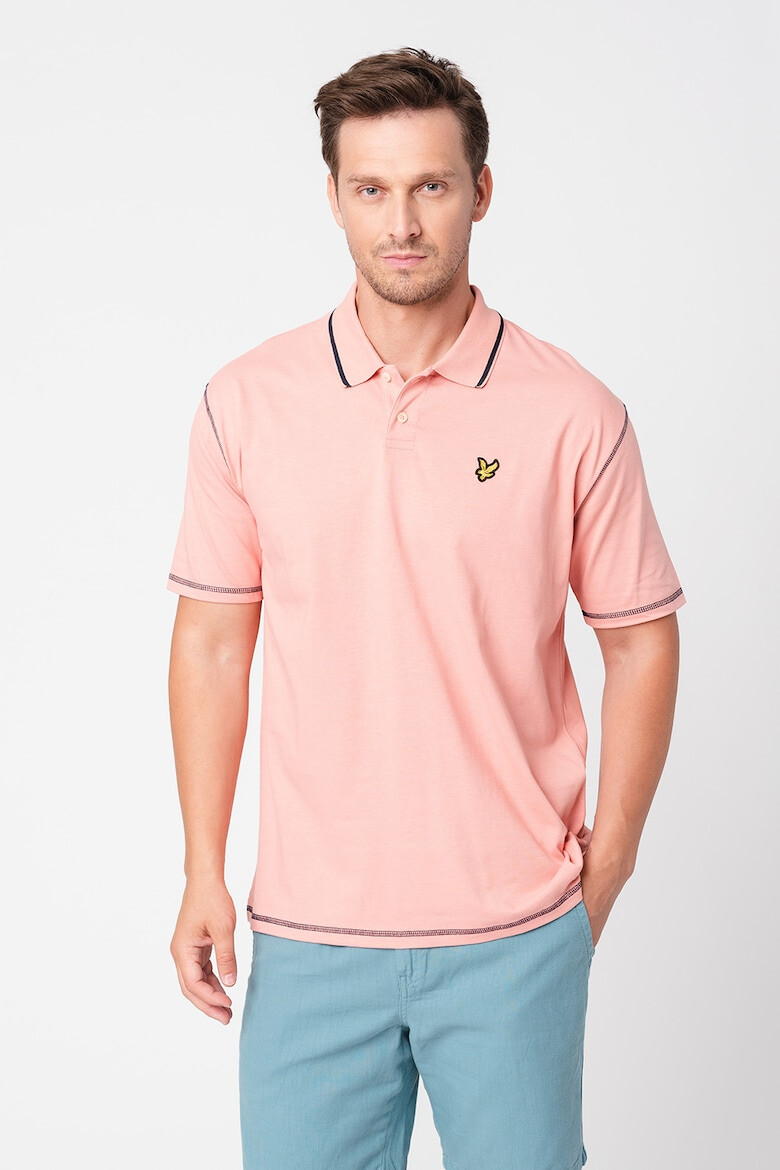 Lyle & Scott Tricou polo supradimensionat cu detaliu logo - Pled.ro