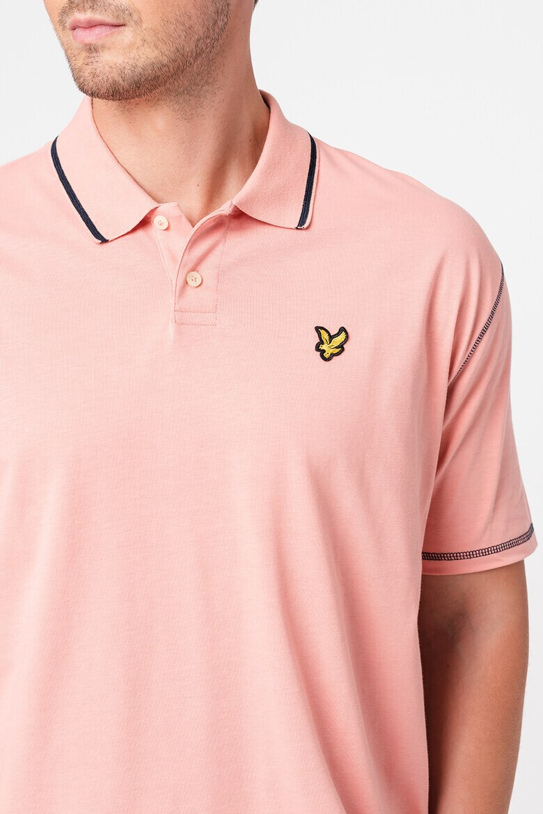 Lyle & Scott Tricou polo supradimensionat cu detaliu logo - Pled.ro