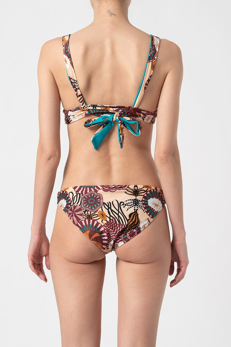 Maison Scotch Sutien de baie cu cupe triunghiulare cu imprimeu - Pled.ro