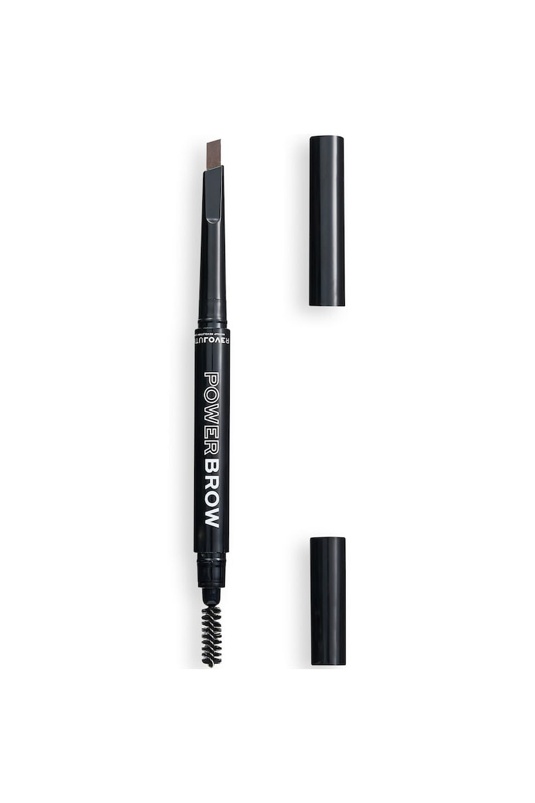 Makeup Revolution Creion pentru sprancene cu pensula Revolution Relove Power Brow Pencil 0.3 g - Pled.ro