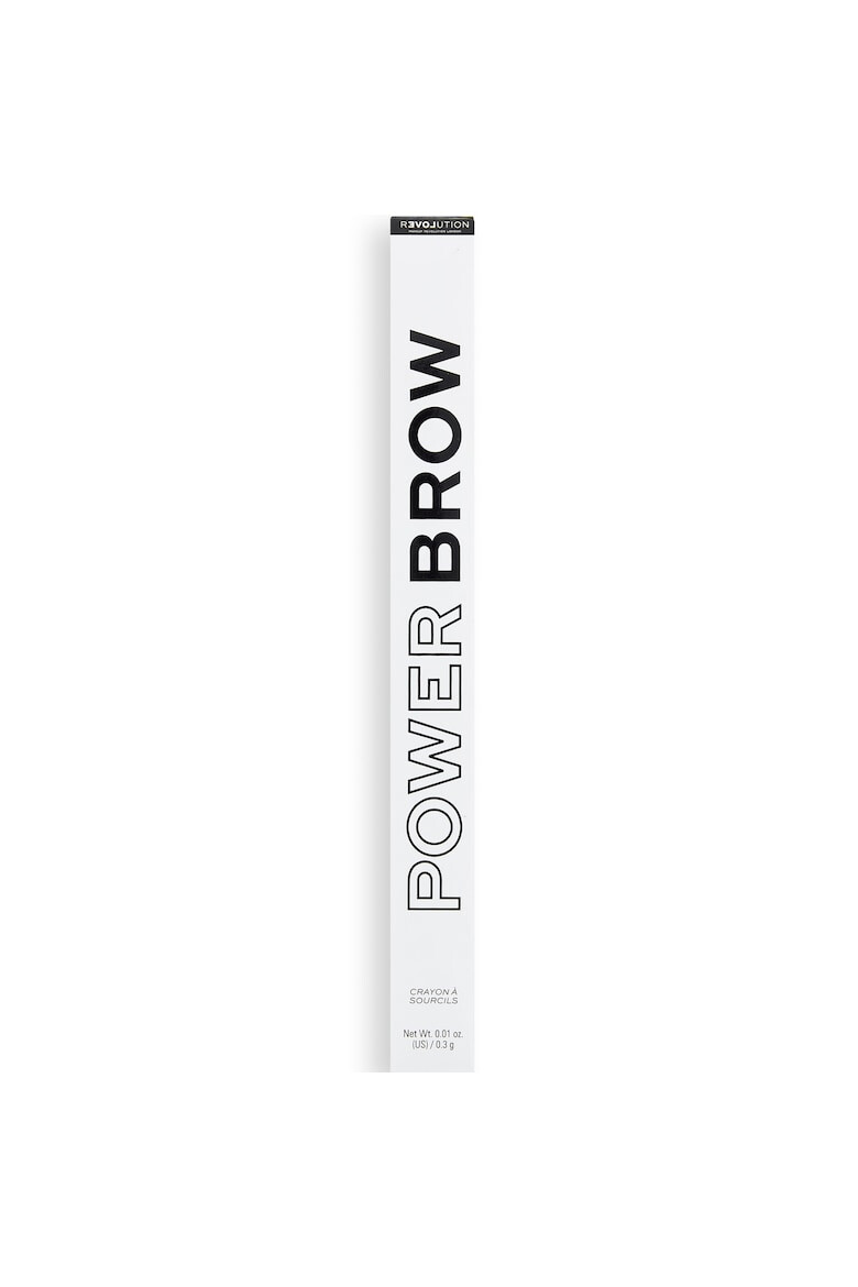 Makeup Revolution Creion pentru sprancene cu pensula Revolution Relove Power Brow Pencil 0.3 g - Pled.ro