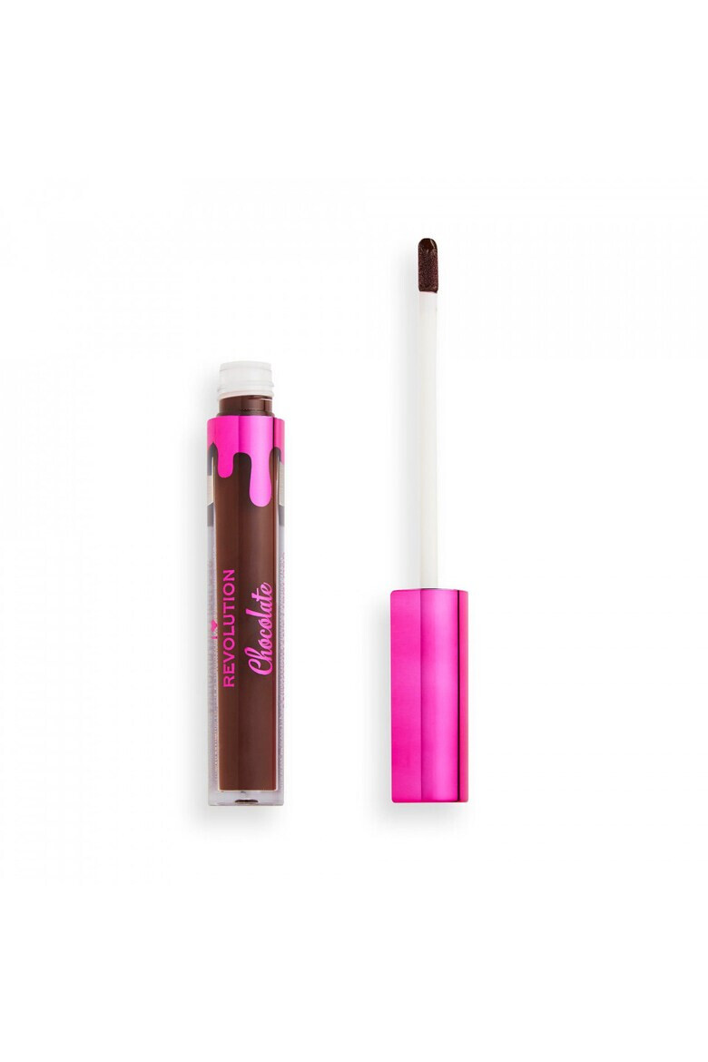 Makeup Revolution Gloss de buze Mocha I Heart Revolution Chocolate 3.2ml - Pled.ro